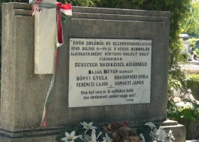 A vörös terror áldozataira emlékeztek Devecserben