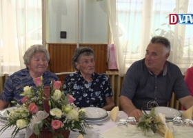 90.  születésnapja alkalmából köszöntötték Györkös Istvánnét